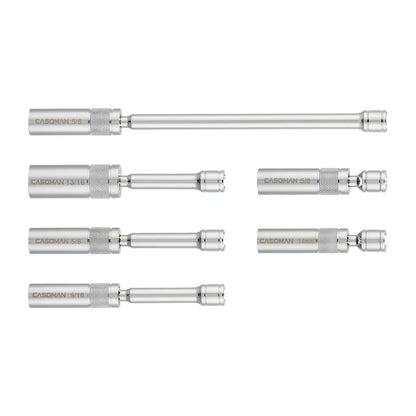 6PCS Magnetic Swivel Spark Plug Socket Set – Thin Wall 3/8" Drive, 12-Point CR-V Steel